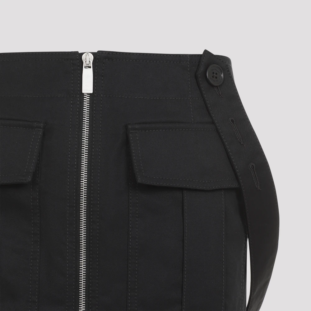Off White Chique Zwarte Rok Aw24 Black Dames
