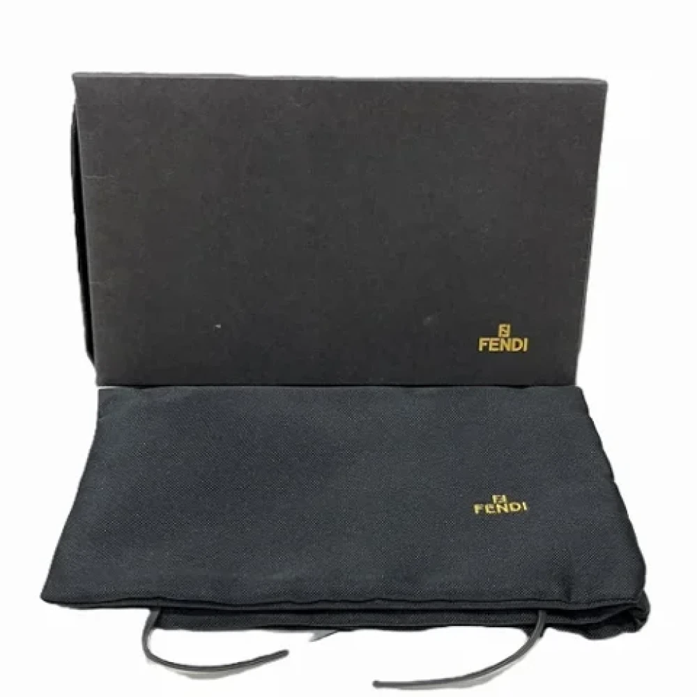 Fendi Vintage Pre-owned Canvas wallets Brown Dames
