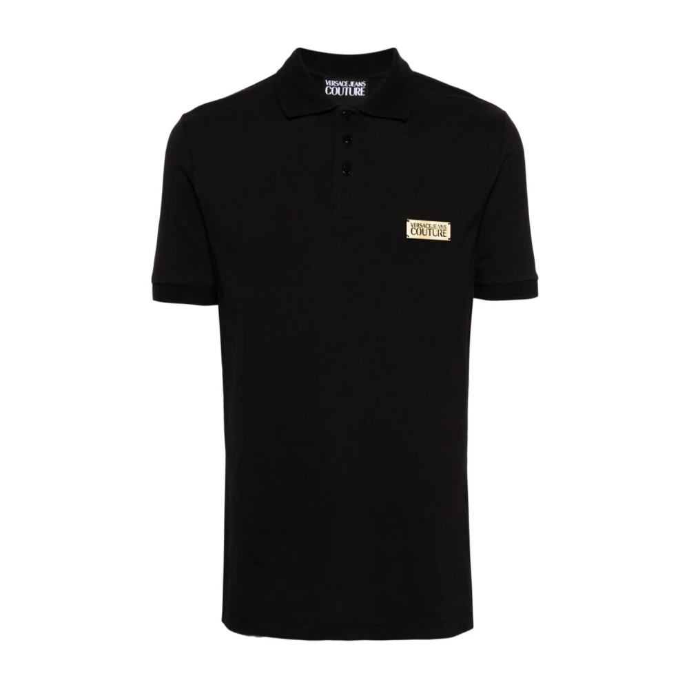 Versace Jeans Couture Zwarte T-shirts en Polos ***cv Black Heren