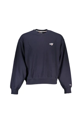 Blå Pullover med Logo Detalj