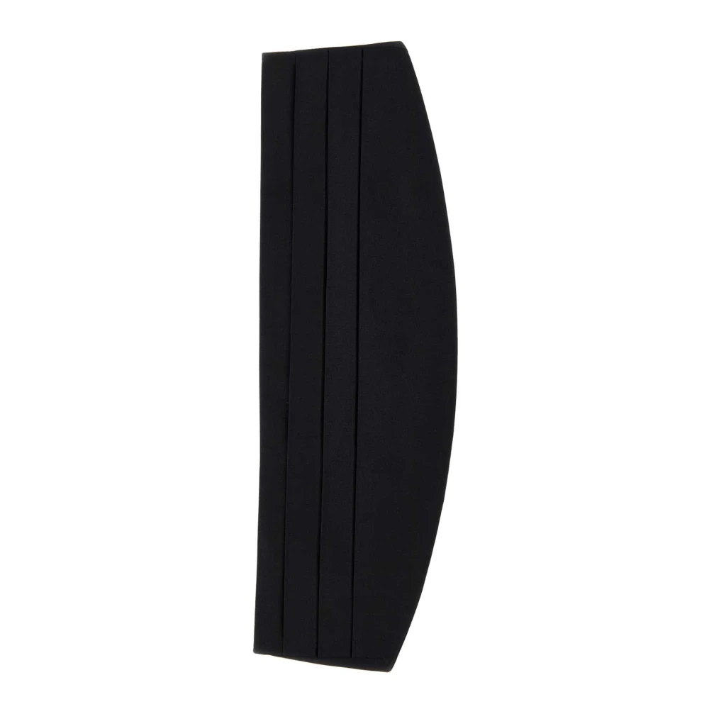 Dolce & Gabbana Donna Nero Fascia Da Smoking Nera In Raso