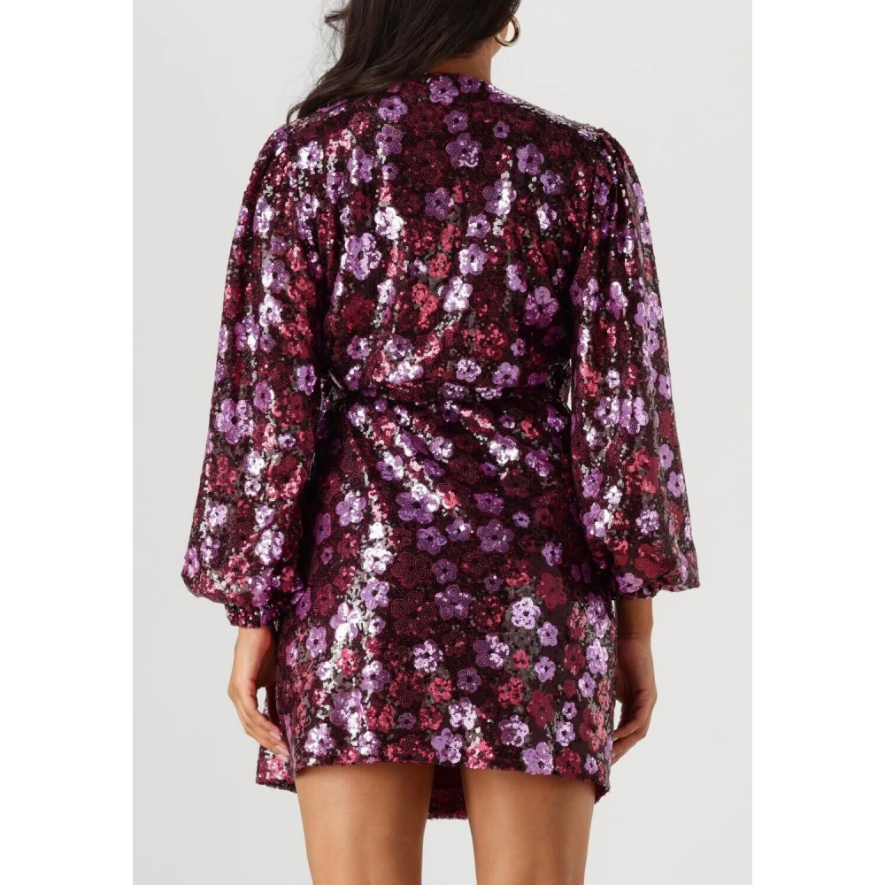 Notre-v Sprankelende Bloemen Mini Jurk Multicolor Dames