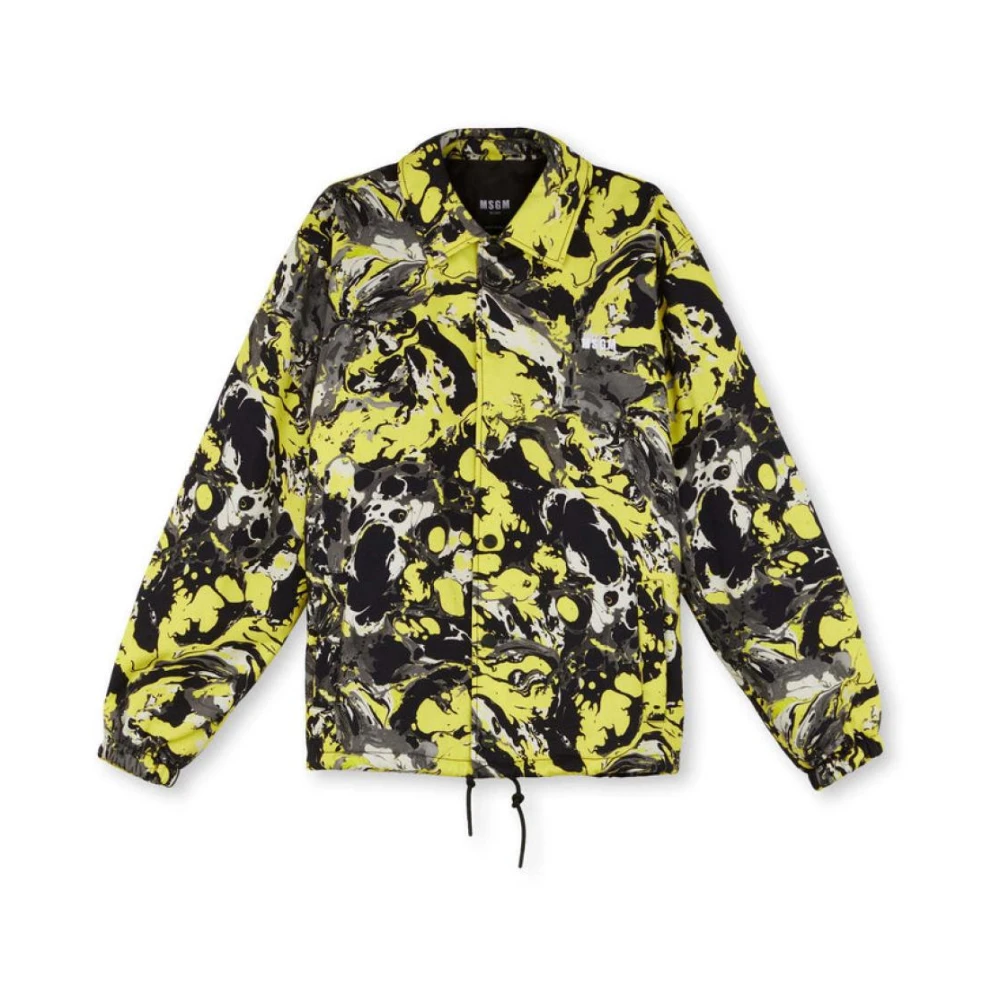 Msgm Polyester Puffer en Parka Jassen Multicolor Heren