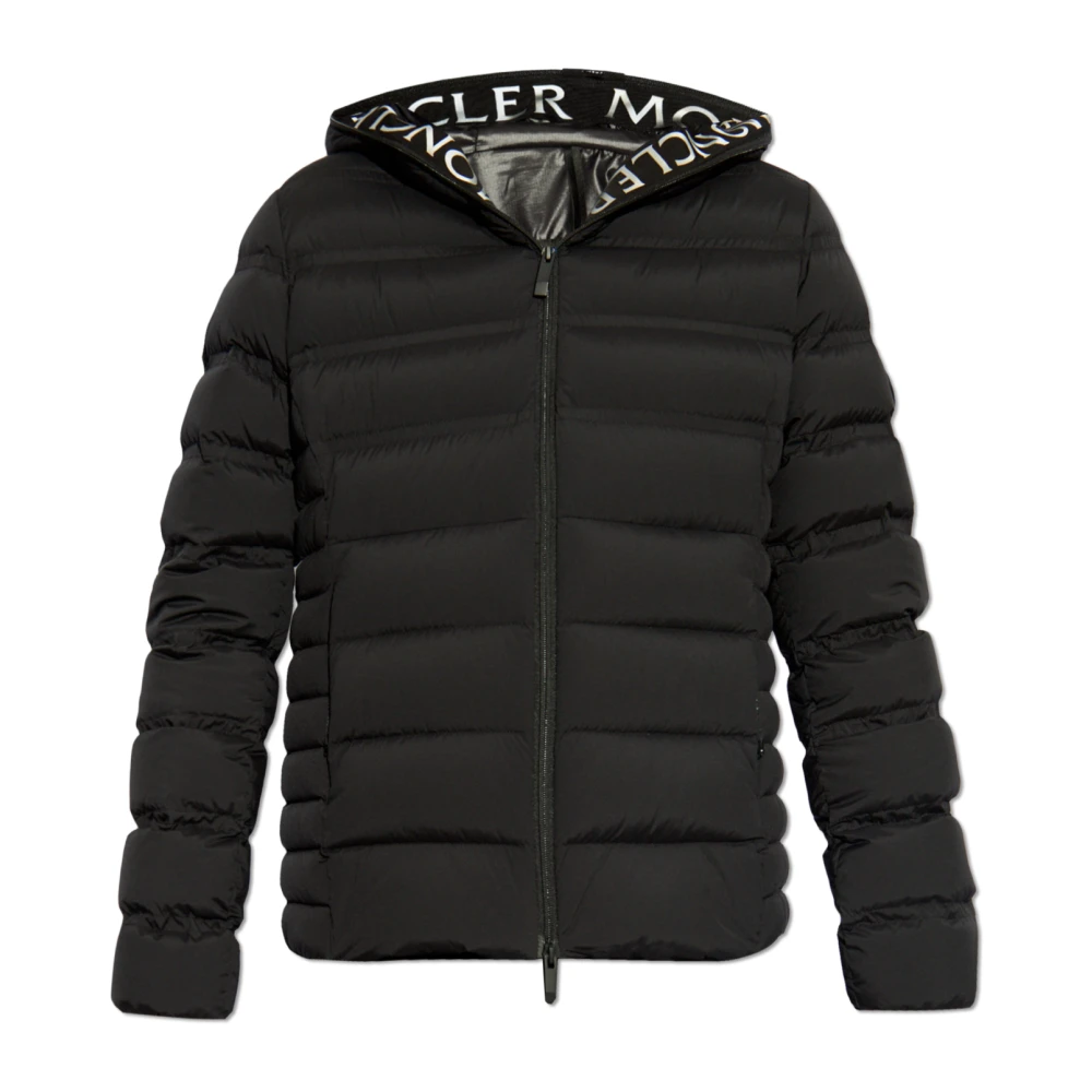 Moncler Gewatteerde Hooded Donsjas Black Dames