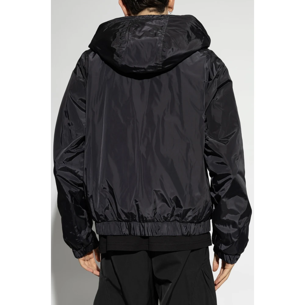Versace Jeans Couture Omkeerbare jas met logo Black Heren