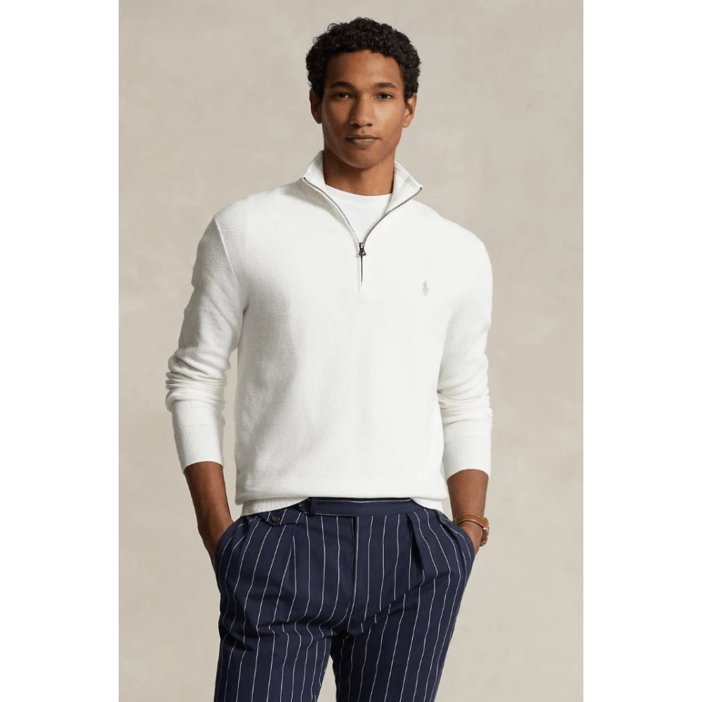 Polo Ralph Lauren Witte Katoenen Truck Sweater White Heren