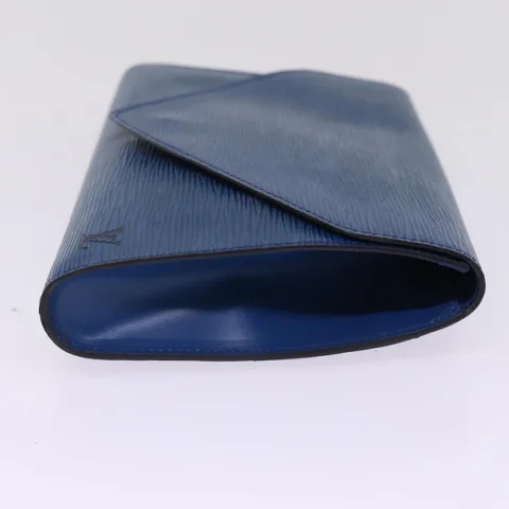 Louis Vuitton Vintage Pre-owned Leather clutches Blue Dames