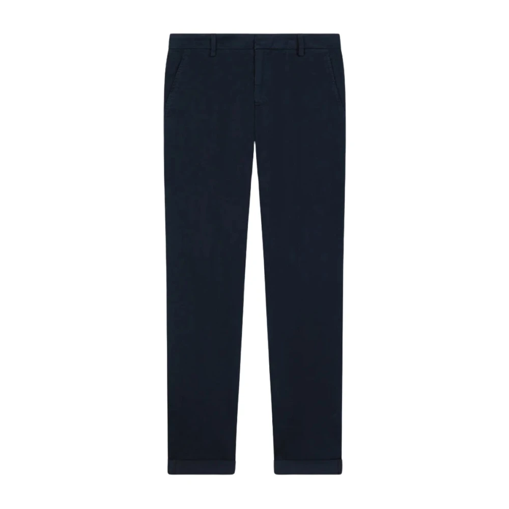 Dondup Men's Blue Chinos, W33, Gaubert Slim Trousers