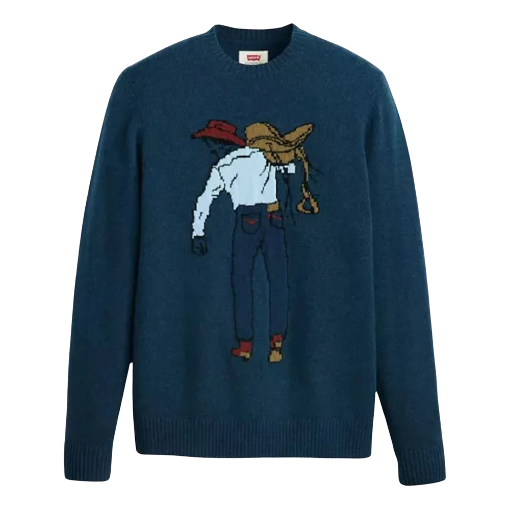 Levi's Sweatshirt Mannen THE Original Housemark Blue Heren