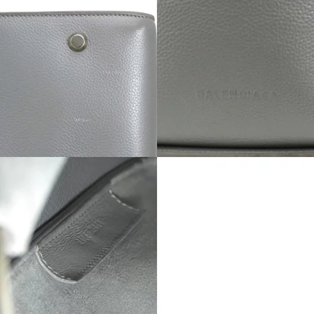 Balenciaga Vintage Pre-owned Leather balenciaga-bags Gray Dames