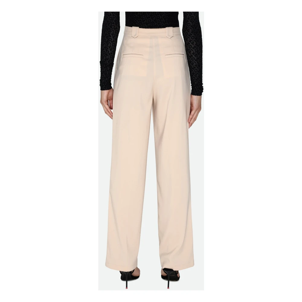 PATRIZIA PEPE Palazzo Stijl Wijde Pijp Broek Pink Dames