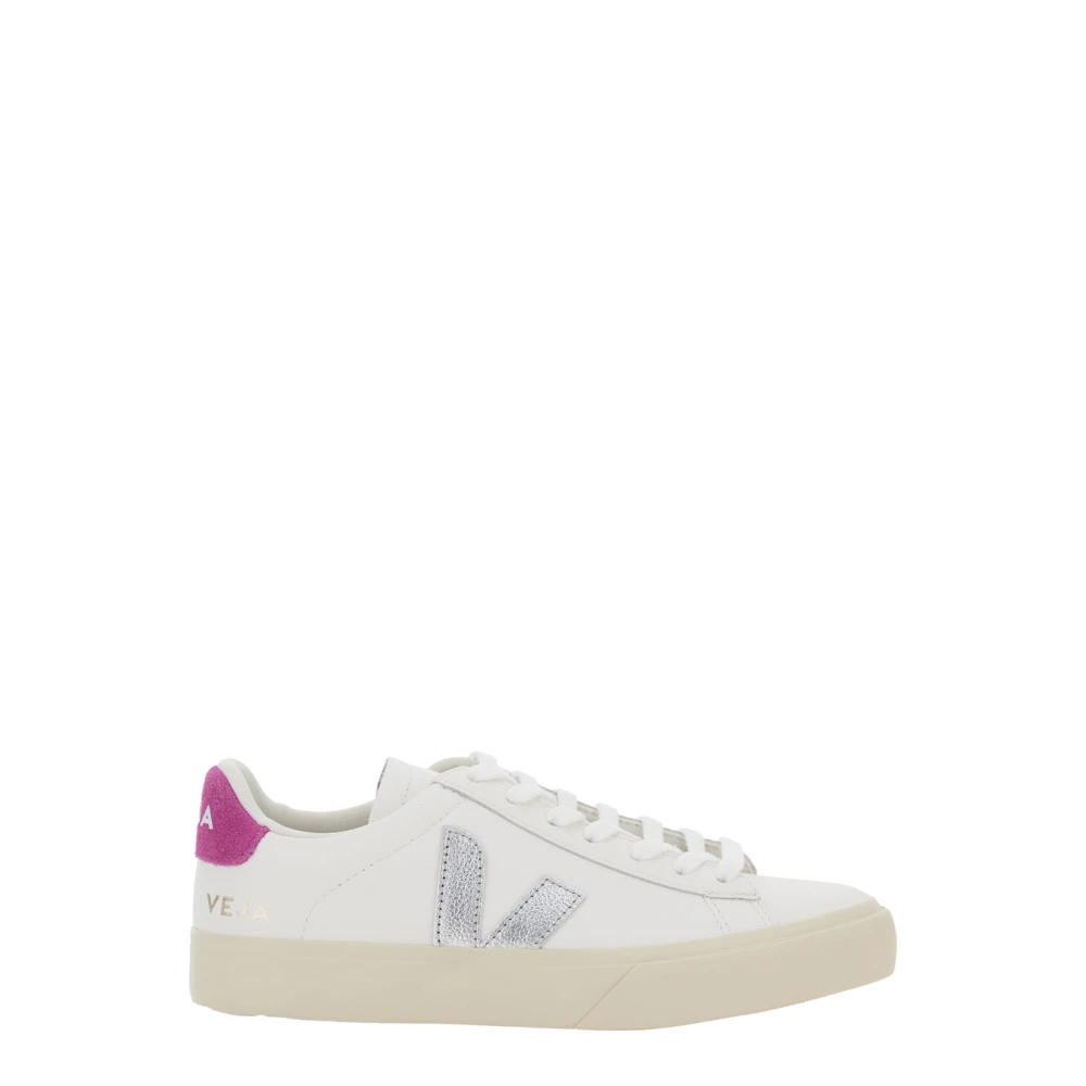 Veja Women's White Sneakers, 7 Uk, Trainers Campo