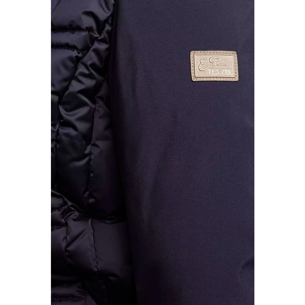 YES ZEE Blauwe Polyester Damesjas Blue Dames