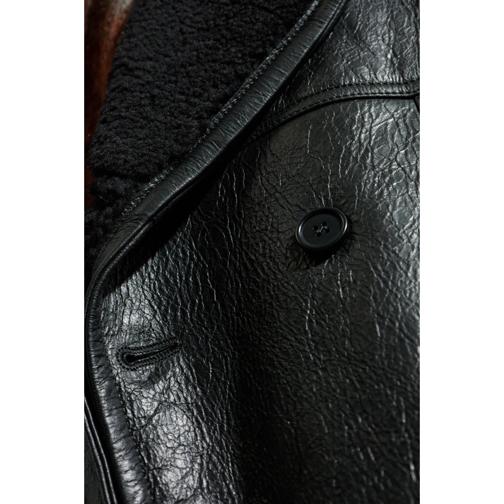 AllSaints Selkirk Shearling Jas Black Heren