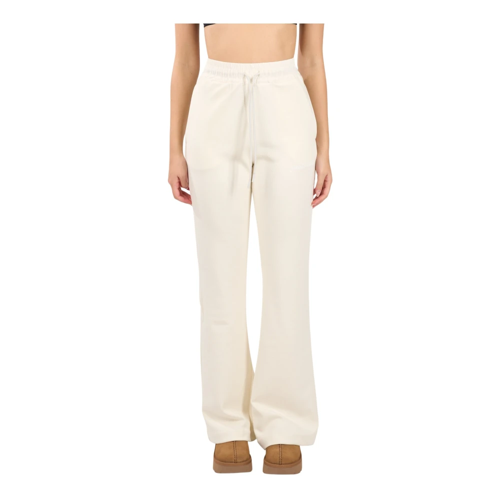 Hinnominate Modal Nylon Jogger Broek met Logo White Dames