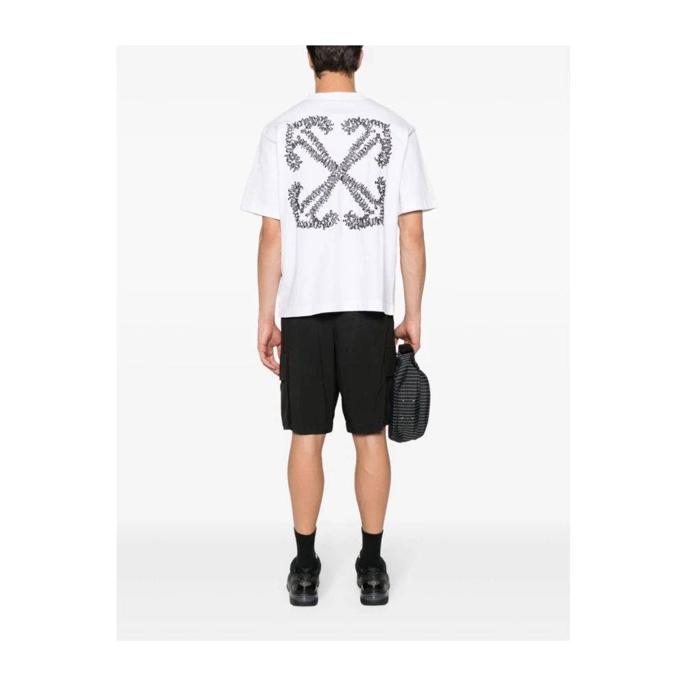 Off White Witte T-shirts Polos voor Heren White Heren