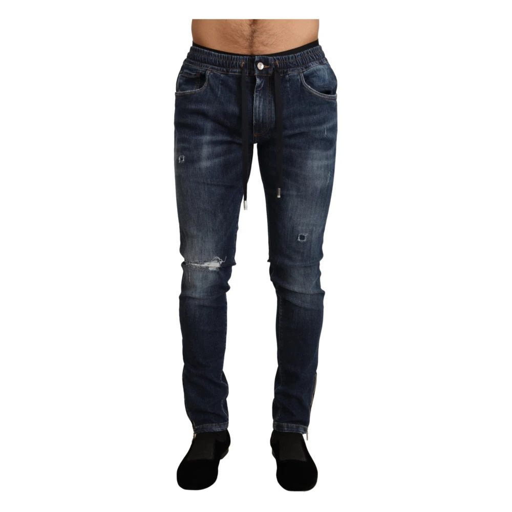 Dolce & Gabbana Men's Blue Straight Jeans Upgrade- Pan72048 Style-Id - Straight Fit Jeans - Xs- Jeans