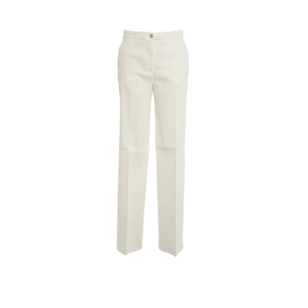Pinko Straight Trousers, Female, 2XS, Jacopone Straight Trousers White