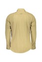 chemise-slim-fit-en-coton-vert