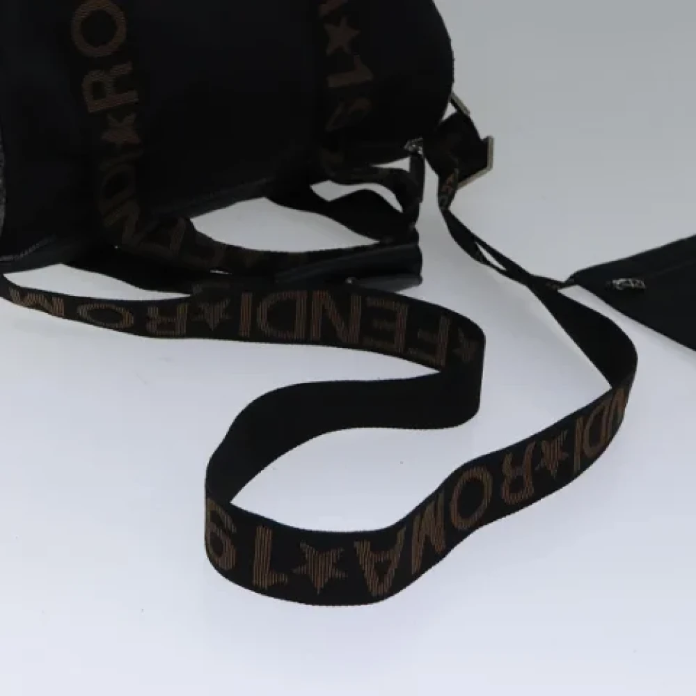 Fendi Vintage Pre-owned Nylon travel-bags Black Dames