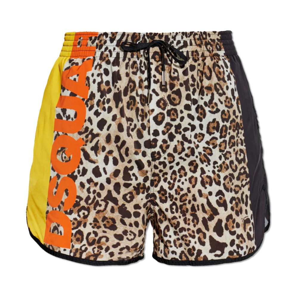 Dsquared2 Mannelijk Multicolor Badmode Heren, Veelkleurig, Xs, Discover Zwemshorts
