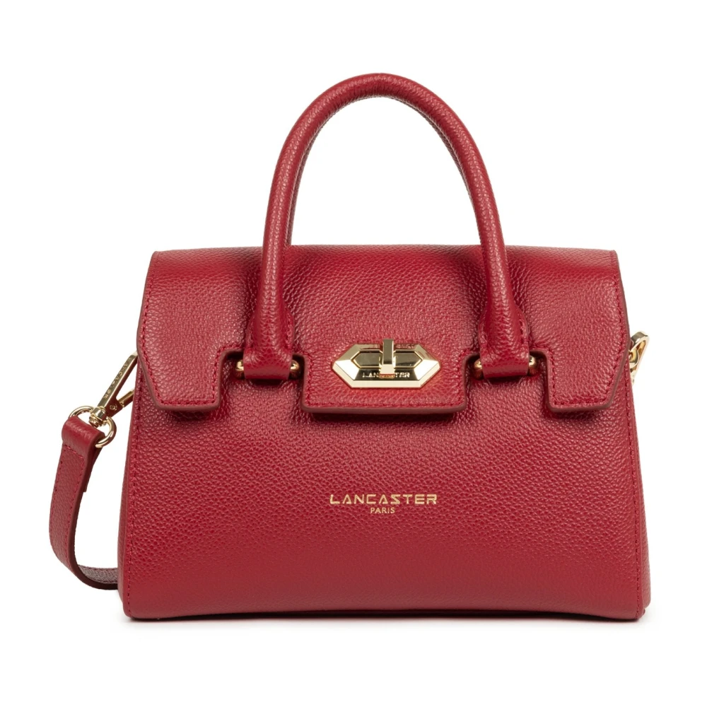 Lancaster Women's Red Handbags, One Size, Mini Milano Cosmos Handbag With Flap Closure