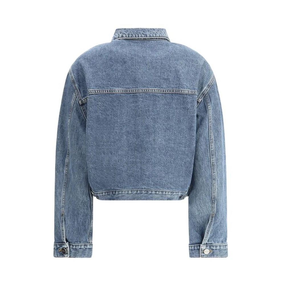 Khaite Denim jack met klassieke kraag Blue Dames