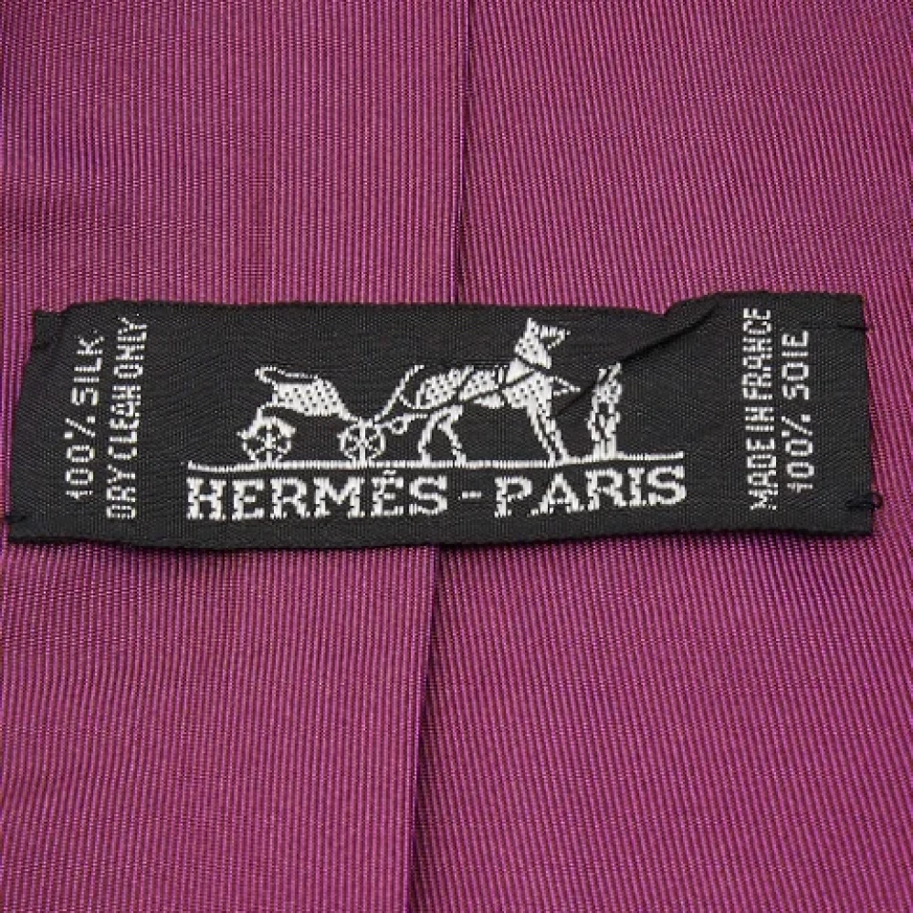 Hermès Vintage Pre-owned Silk tops Purple Heren