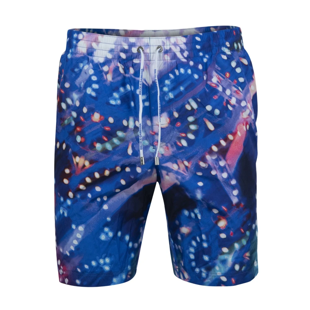Dolce & Gabbana Men's Multicolor Beachwear,, Lace Swim Shorts Extra Large