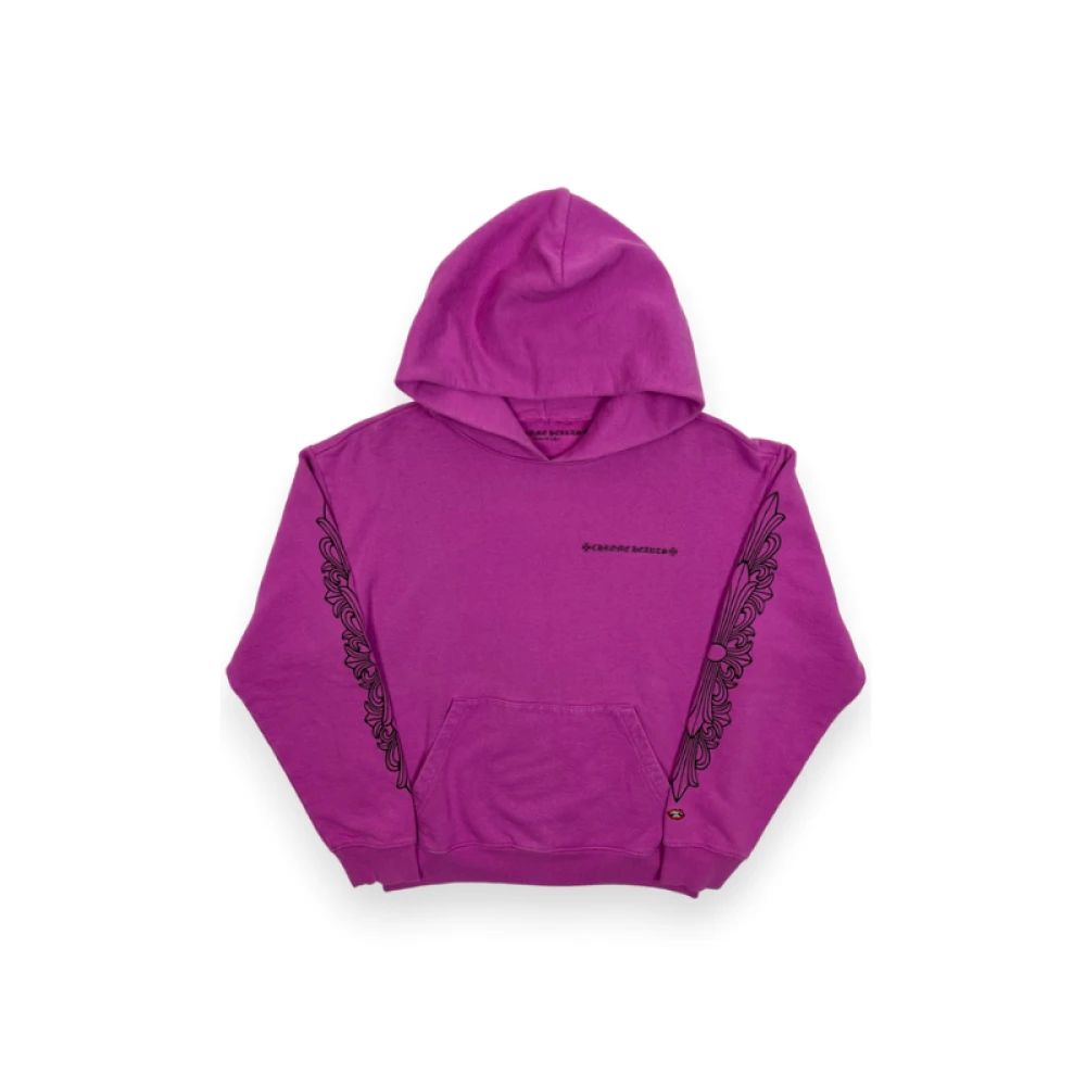 Chrome Hearts Paarse Vintage Hoodie Purple Heren