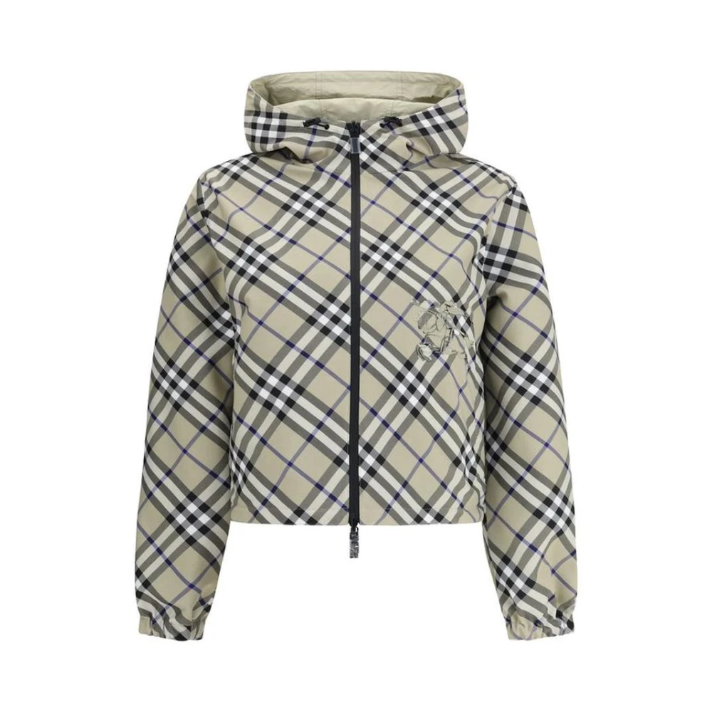 Burberry Omkeerbare Jas met Verstelbare Capuchon en Dubbelzijdig Ontwerp Multicolor Dames