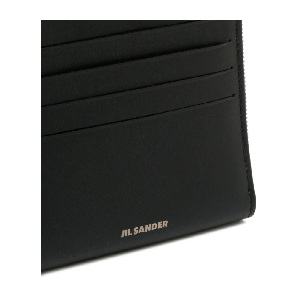 Jil Sander Zwarte Kaarthouder Portemonnee Black Heren