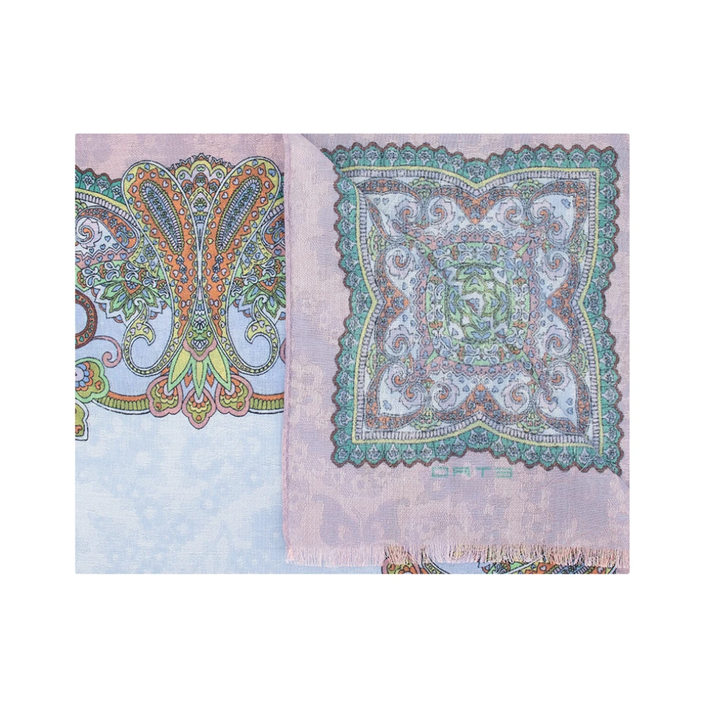 ETRO Sjaal met paisley-motief zacht materiaal Pink Dames