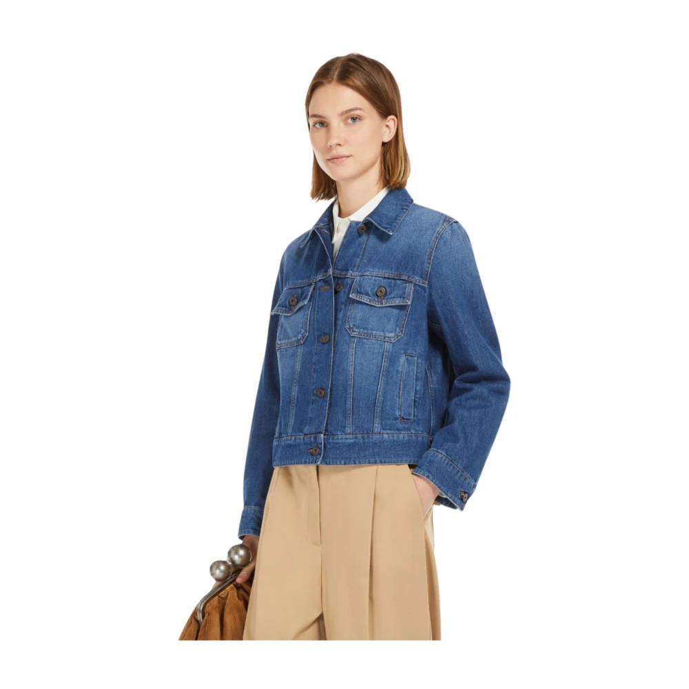 Max Mara Denim Caduca Jack Blue Dames