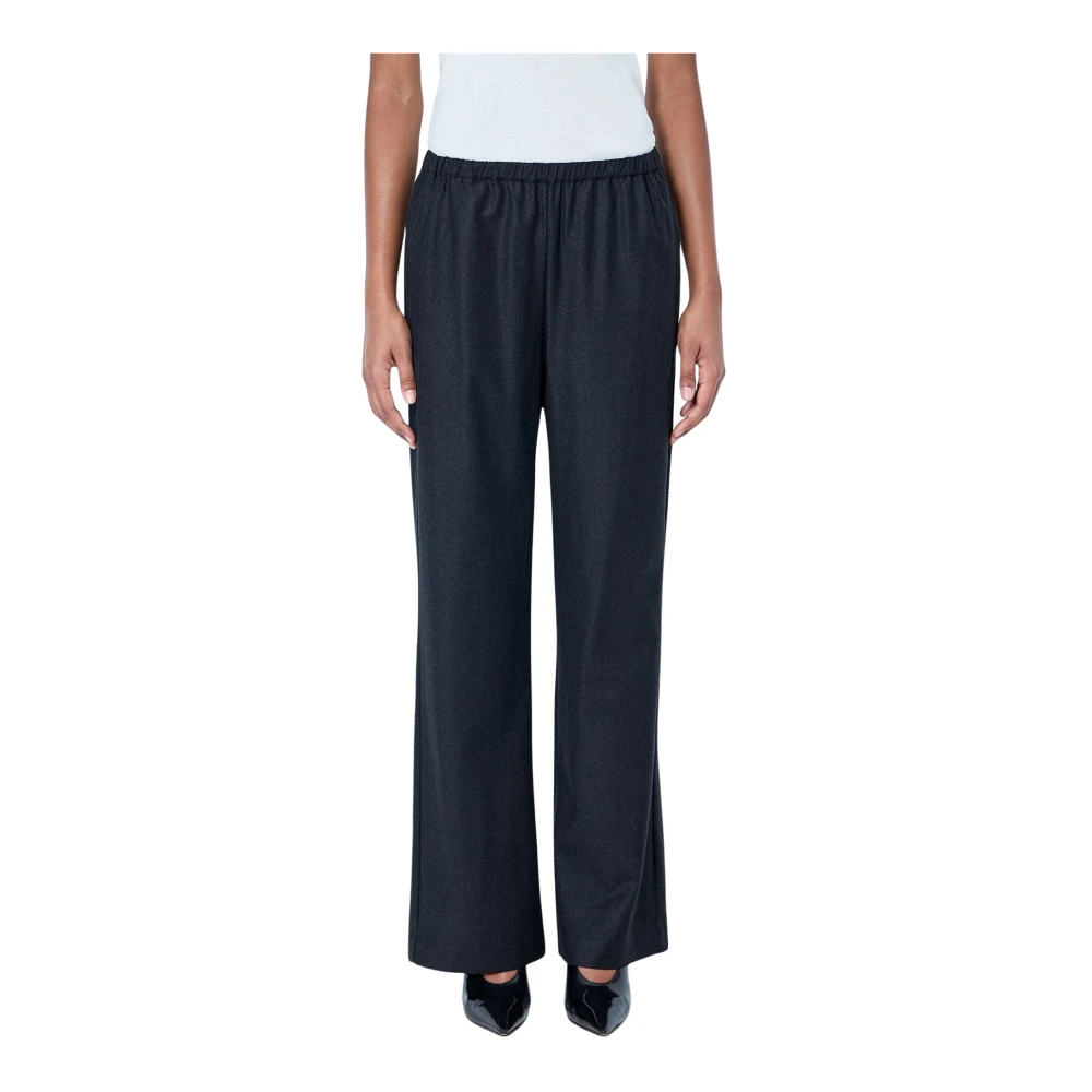 Róhe , Wide Trousers, Female, Black, Xs, Relaxed Fit Trousers