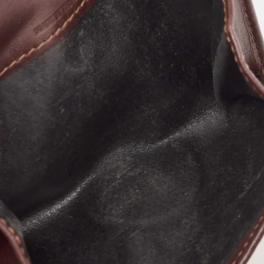 Burberry Vintage Pre-owned Coated canvas wallets Brown Dames