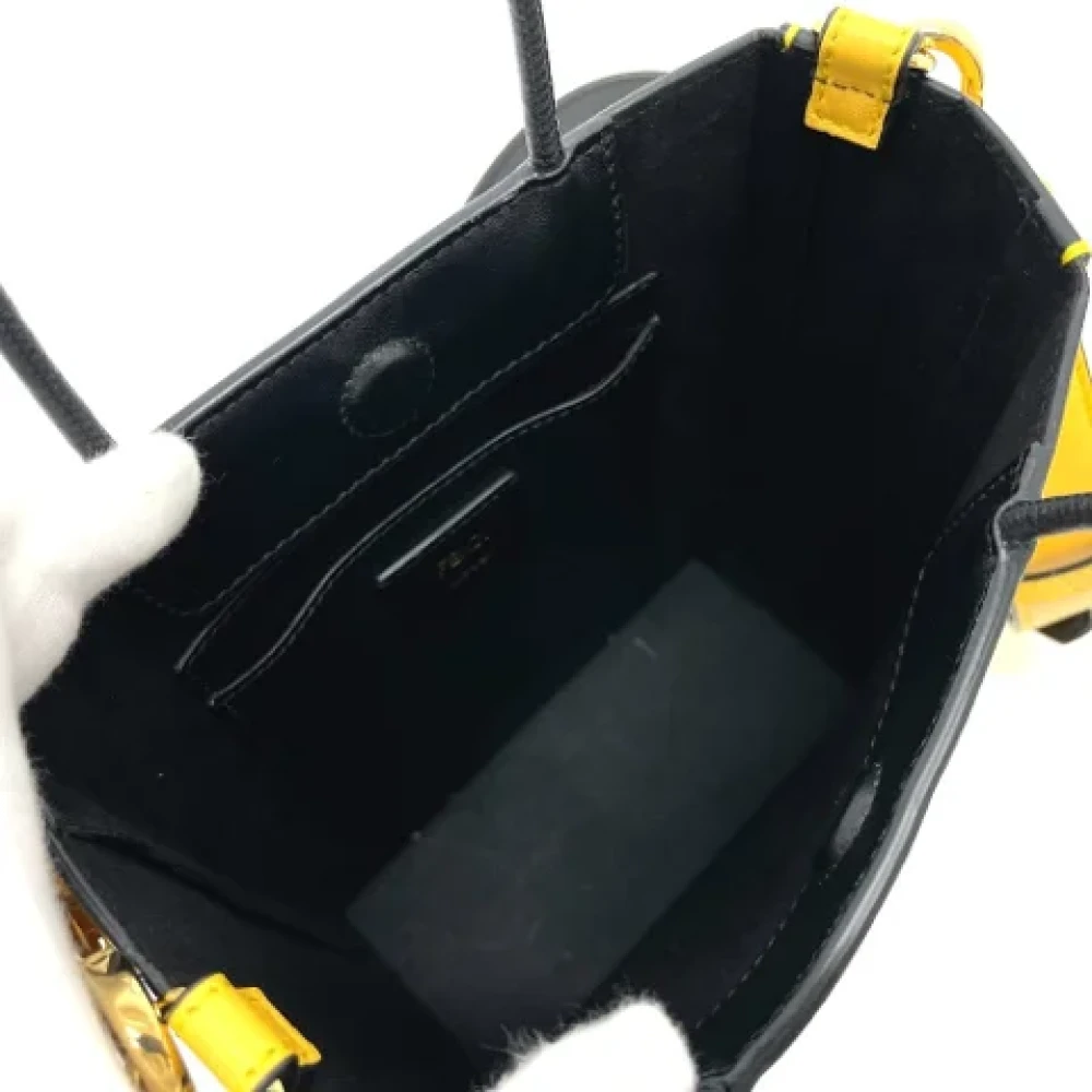 Fendi Vintage Pre-owned Leather fendi-bags Yellow Dames