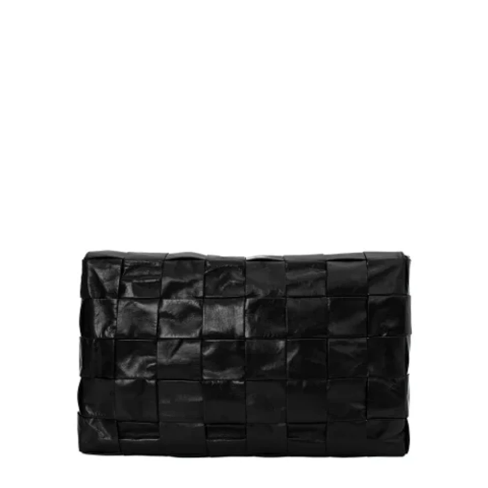 Bottega Veneta Vintage Pre-owned Leather shoulder-bags Black Dames