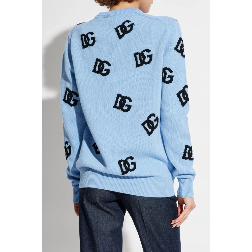 Dolce & Gabbana Wollen trui Blue Dames