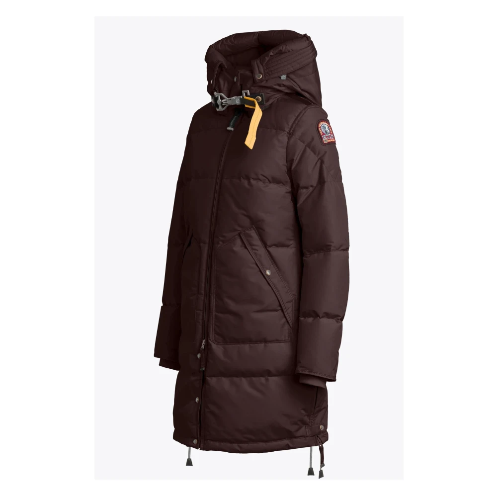 Parajumpers Paarse Gewatteerde Lange Beer Jas Purple Dames