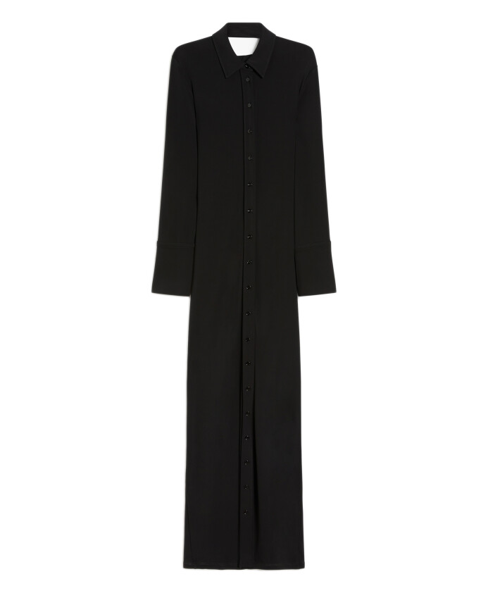 robe-chemise-noire-boutonnee-avec-dos-ouvert