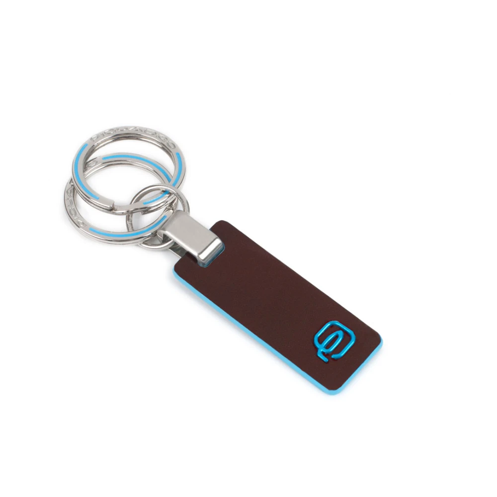 Piquadro Unisex Braun Schlüsselanhänger Mit Zwei Ringen