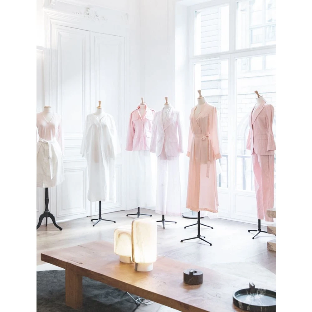 Ines De La Fressange Paris Neva jacket in pink cotton satin Pink Dames