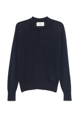polo-bleu-a-manches-longues