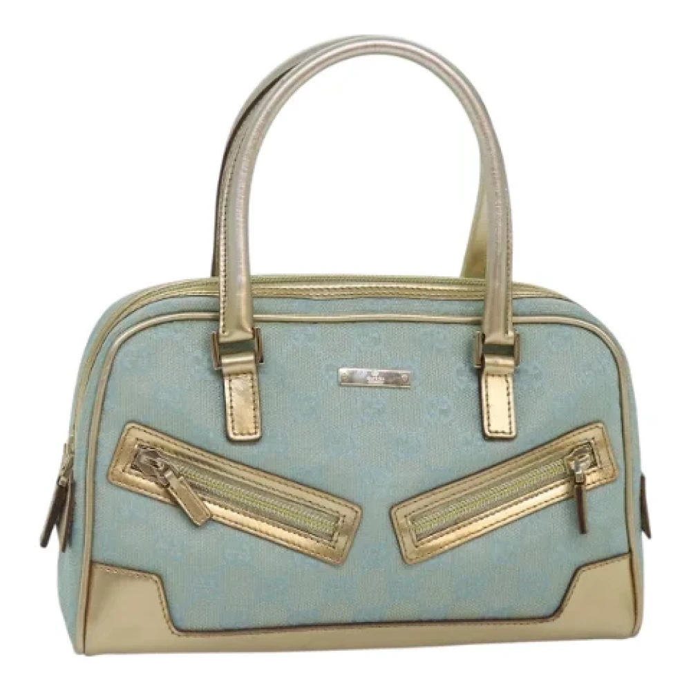 Gucci Vintage Pre-owned Canvas handbags Green Dames