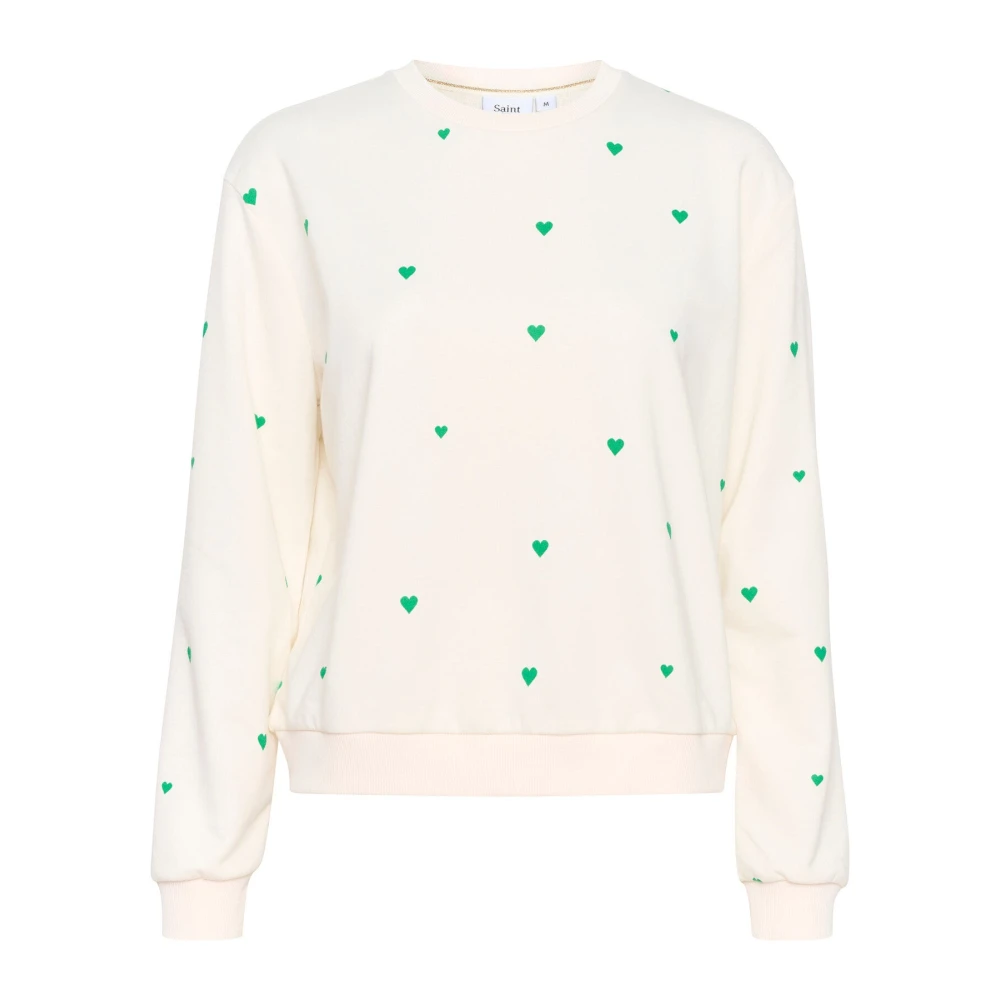 Saint Tropez Women's Beige Sweatshirts, 2XL, Ice Jelly Bean Sweatshirt
