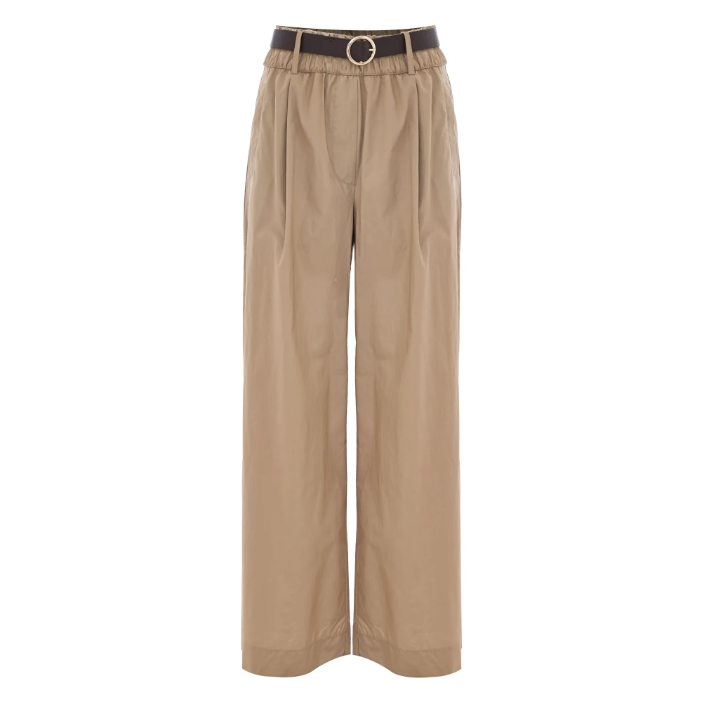 Kocca Stijlvolle Wijde Broek Brown Dames