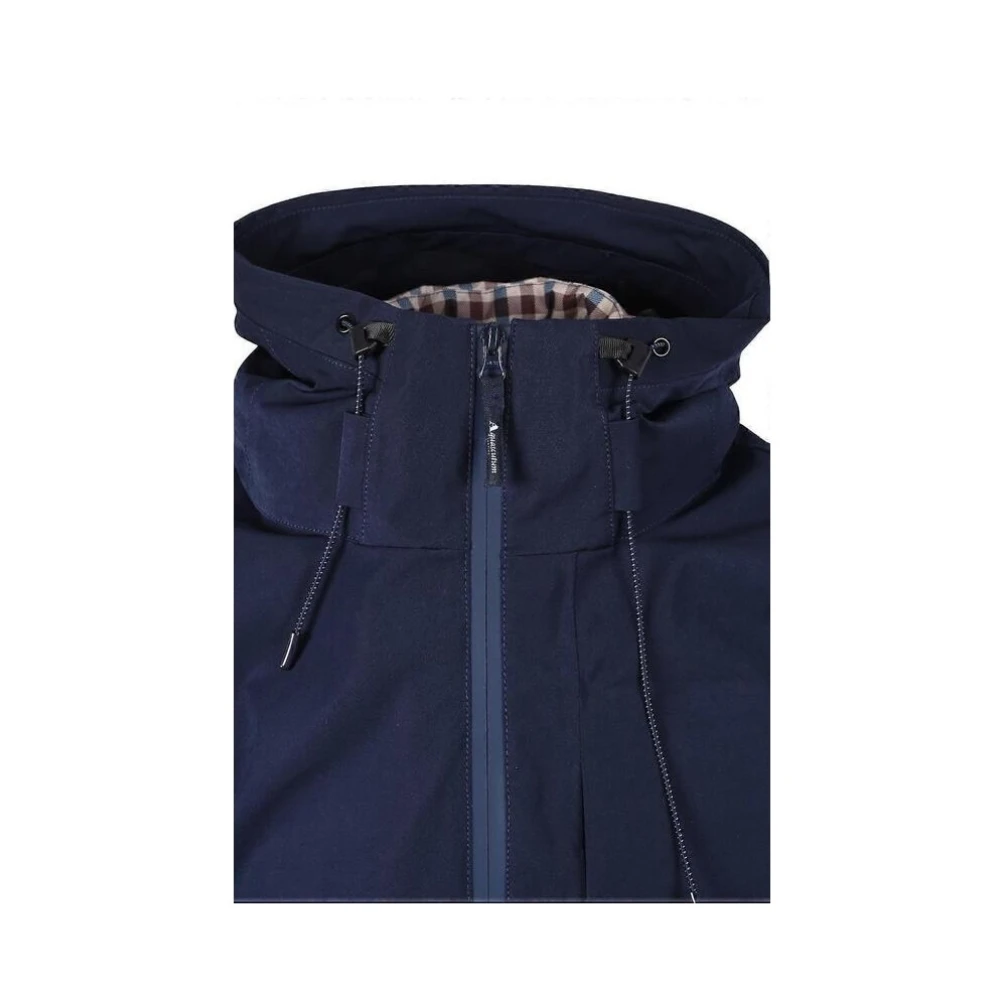 Aquascutum Afneembare donsparka Hydrostof Blue Heren