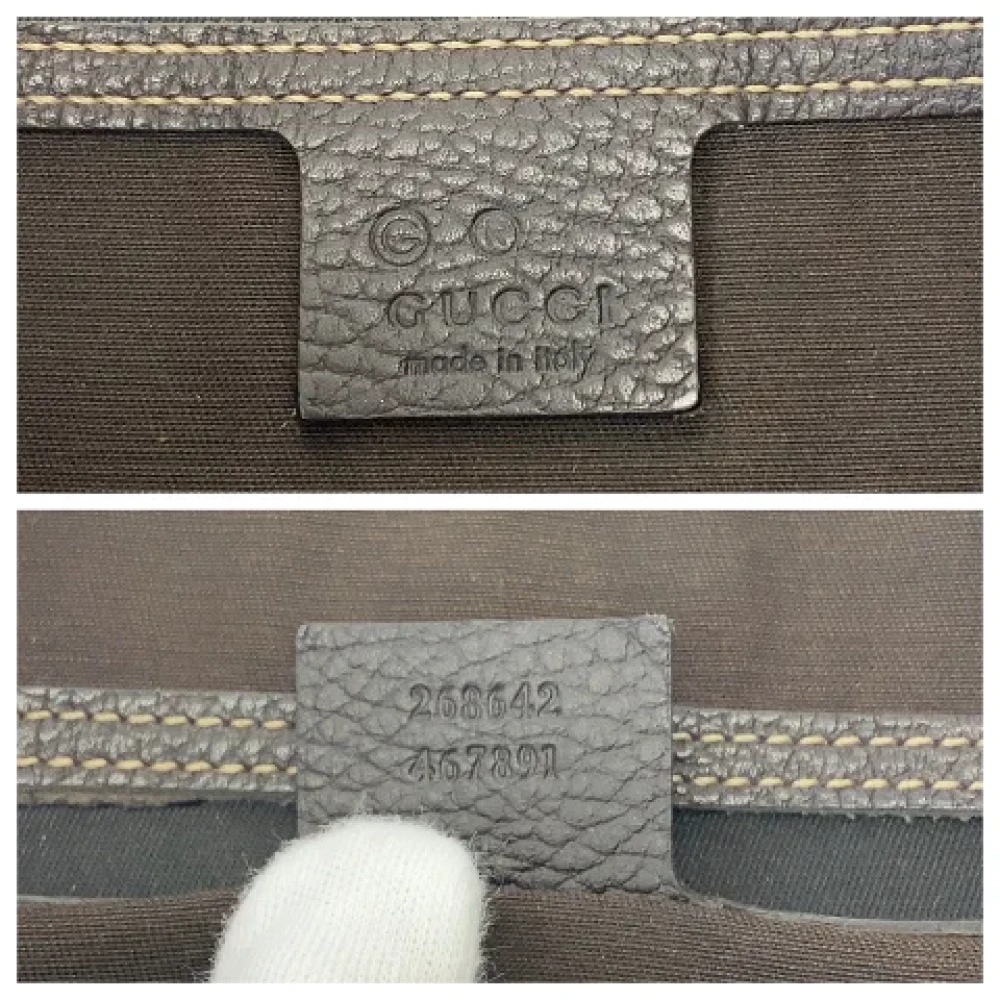 Gucci Vintage Pre-owned Canvas crossbody-bags Beige Dames