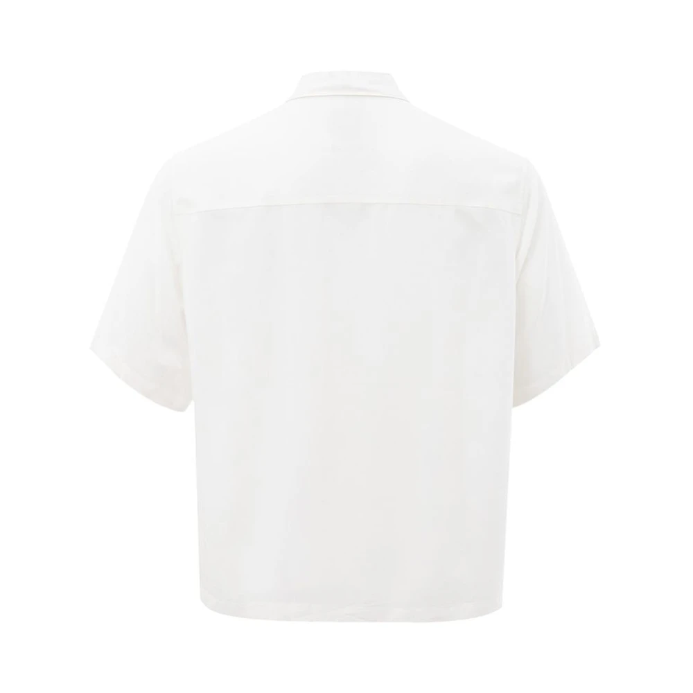 Armani Exchange Elegant Viscose Blouse White Heren